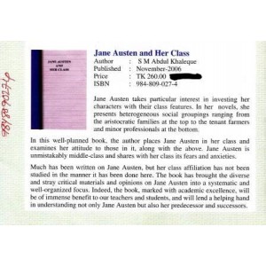 Jane Austen and Her Class