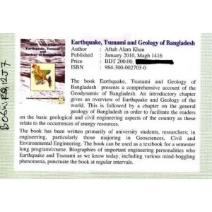 Earthquake, Tsunami and Geology of Bangladesh